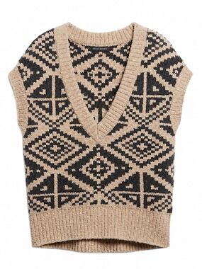 Banana republic Wool Blend HERITAGE OVERSIZED SWEATER VEST Size M/L